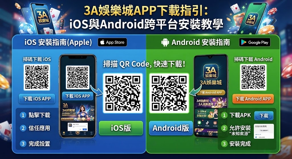 APP下載指引：iOS與Android跨平台安裝教學